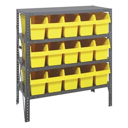 Quantum Storage Systems Store-Max 8" Shelf Bin Steel Shelving Systems 1839-SB804YL